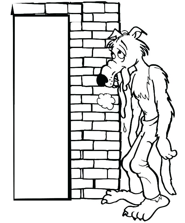 600x725 3 Little Pigs Coloring Pages