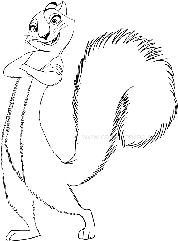 576x779 Drawing Andie Of Nut Job Coloring Page