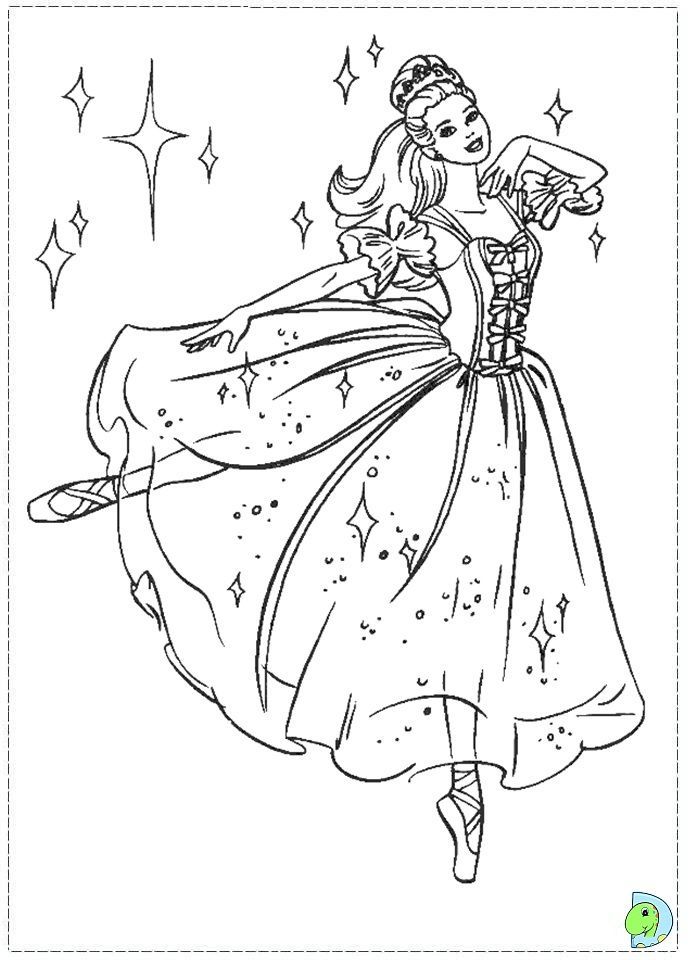691x960 Barbie Nutcracker Coloring Page