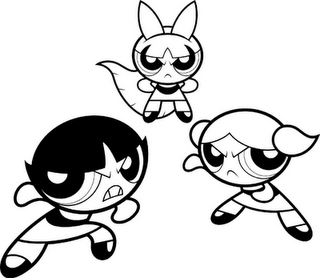 Powerpuff Girls Coloring Pages 320x278 Powerpuff Girls Coloring Pages