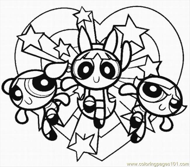 Powerpuff Girls Printable Coloring Pages 650x573 Powerpuff Girls Printable Coloring Pages