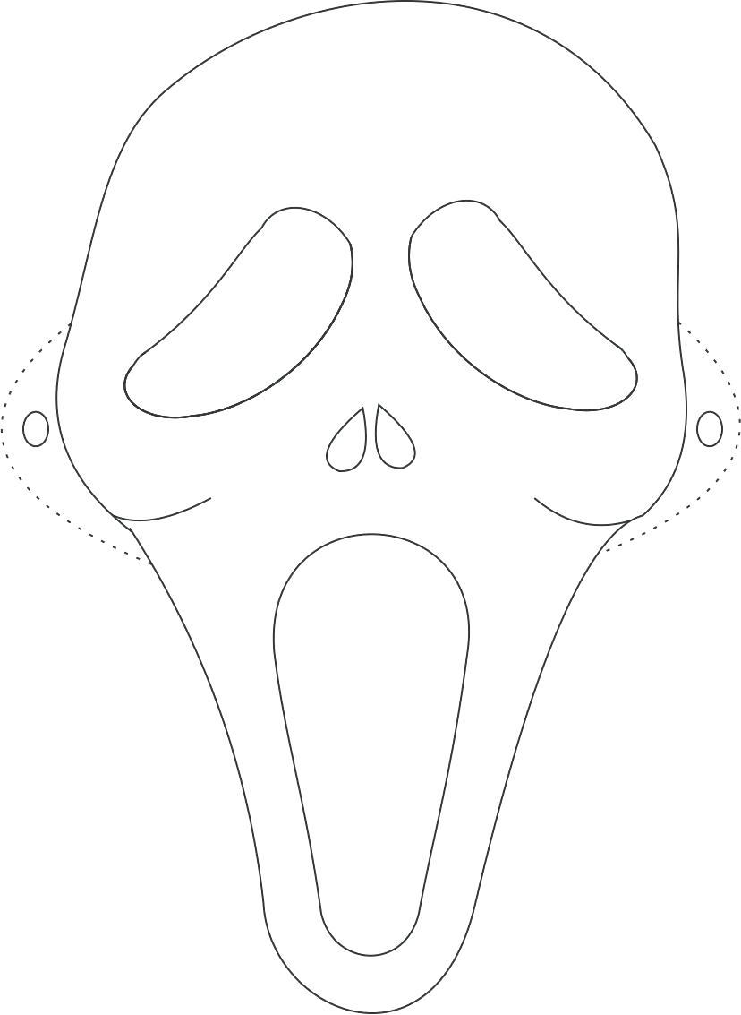 828x1133 Printable Scream Mask Printable