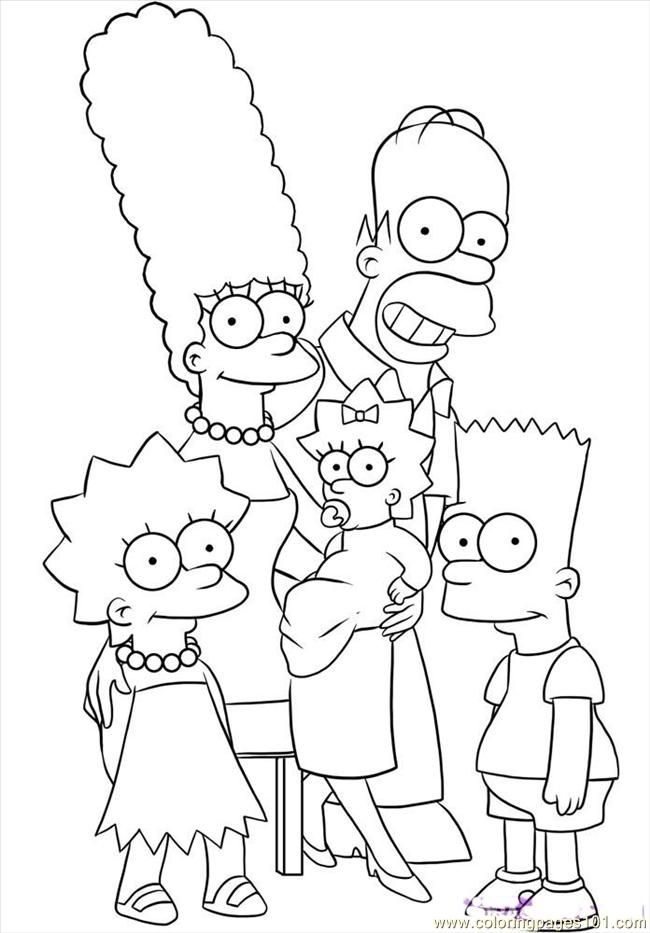 The Simpsons Coloring Pages To Print at GetColorings.com | Free ...