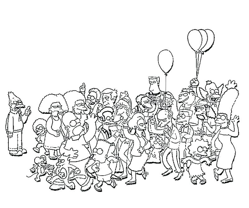 The Simpsons Coloring Pages All Character Coloring Pages Print 800x667 The Simpsons Coloring Pages All Character Coloring Pages Print
