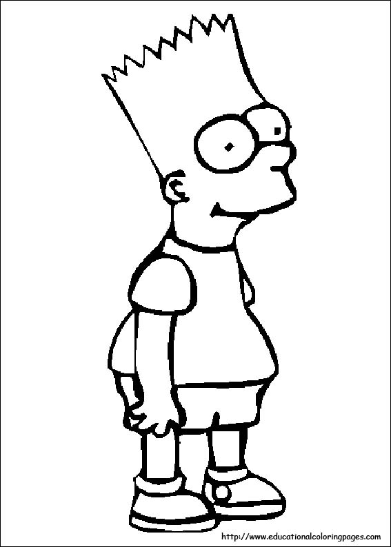 The Simpsons Coloring Pages Free For Kids 567x794 The Simpsons Coloring Pages Free For Kids
