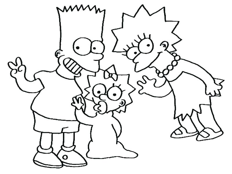 The Simpsons Coloring Pages To Print at GetColorings.com | Free ...