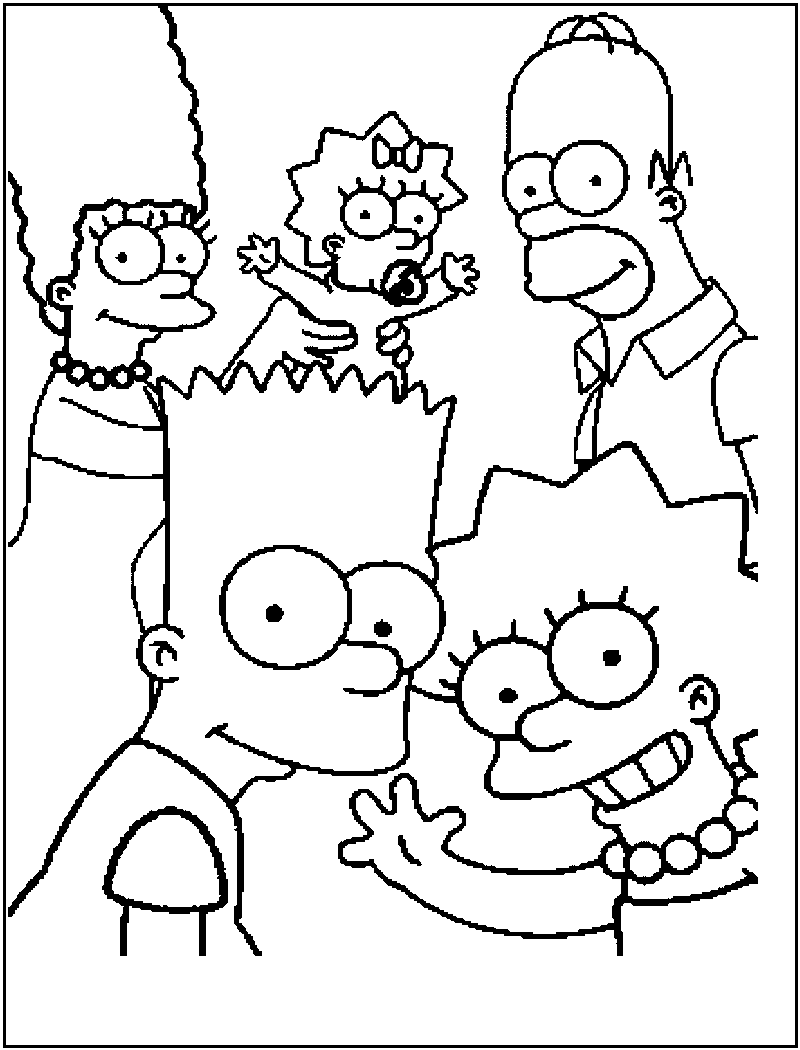 Simpsons Coloring Pages Free Printable For Kids Ribsvigyapan 800x1050 Simpsons Coloring Pages Free Printable For Kids Ribsvigyapan