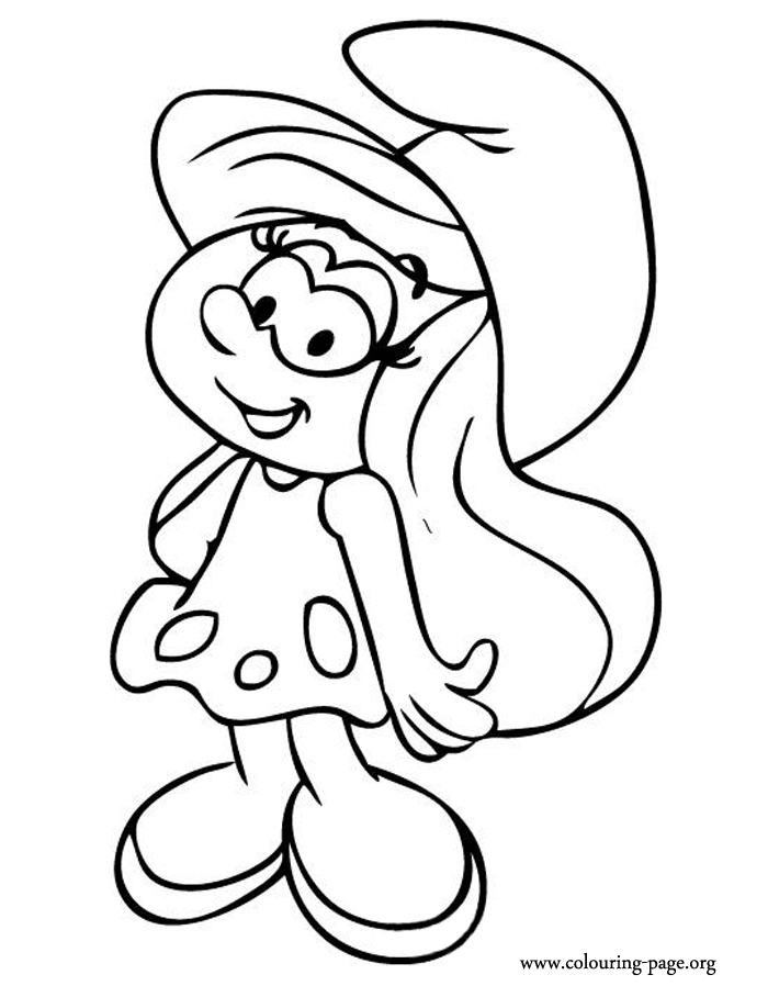 700x898 Smurf Coloring Pages Elegant The Smurfs Smurfette A Pretty Female