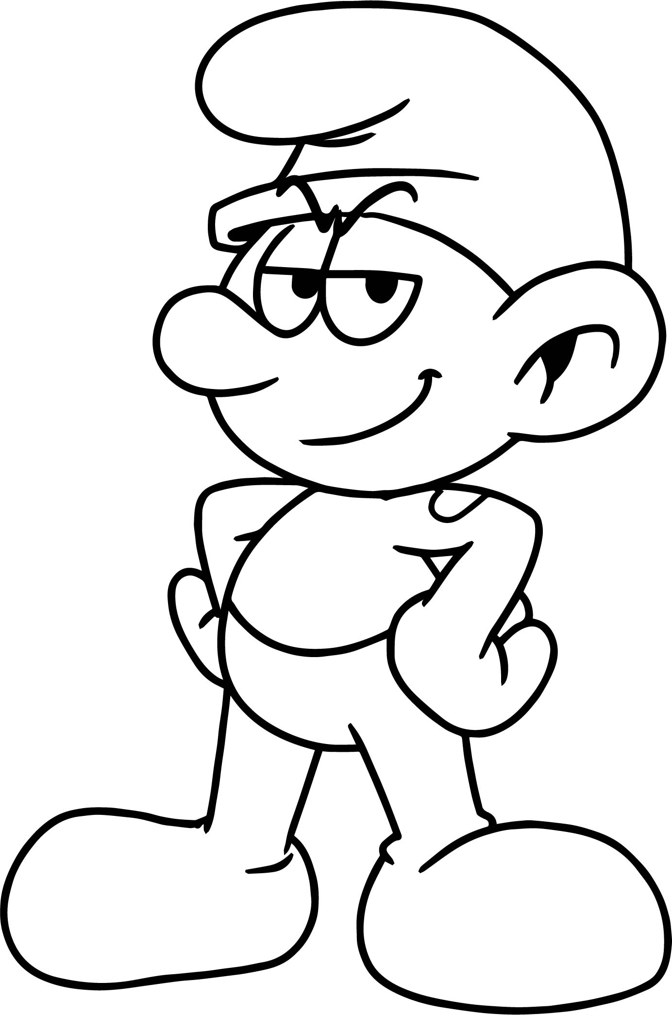 Coloring Smurfs Pages Smurf Characters Pilih Papan Cartoon Kids Sketch ...