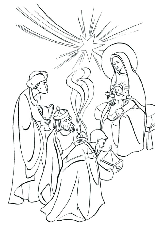 The Three Kings Coloring Pages at GetColorings.com | Free printable ...