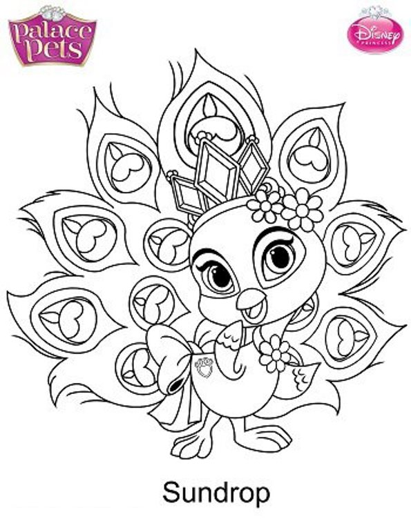 Palace Pets Coloring Pages The Sun Flower Pages 595x768 Palace Pets Coloring Pages The Sun Flower Pages