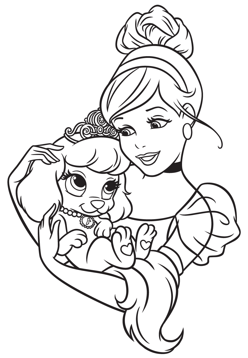 Palace Pets Coloring Pages The Sun Flower Pages 1004x1447 Palace Pets Coloring Pages The Sun Flower Pages