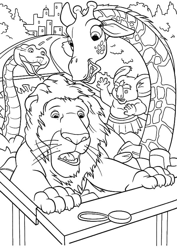 600x851 The Wild Riding Truck On Highway Coloring Pages The Wild Riding