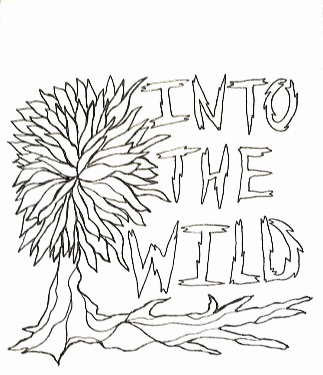 1069x1240 Into The Wild Coloring Page And Affirmation Individual Empowerment