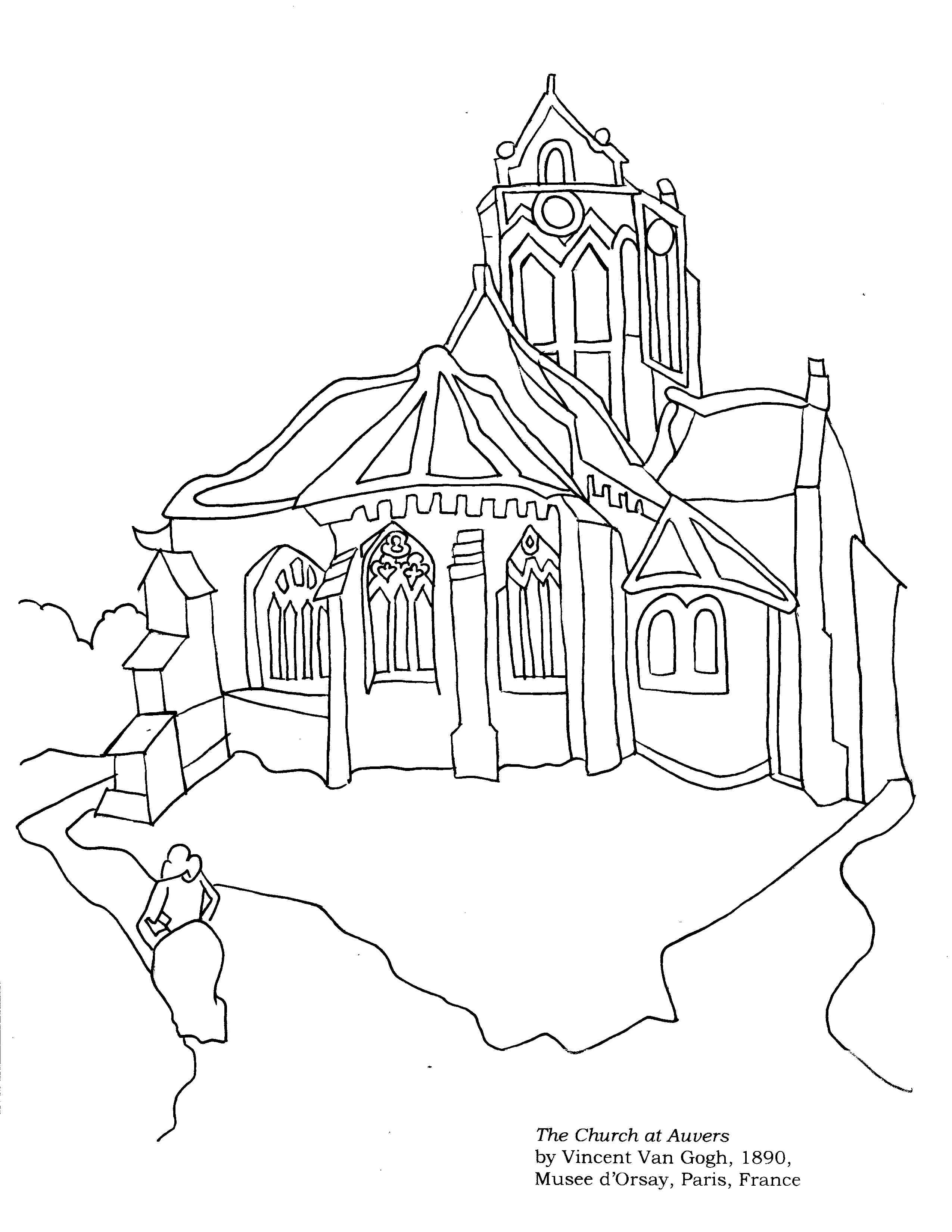 2550x3300 Unique Church Coloring Page Collection Printable Coloring Sheet
