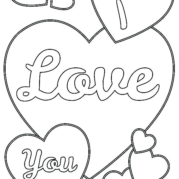 The Word Love Coloring Pages at GetColorings.com | Free printable ...