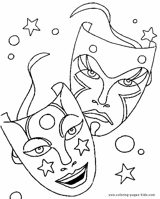 Theatre Coloring Pages