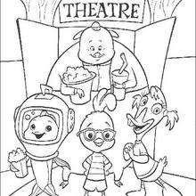 Chicken Little Says Goodbye Coloring Pages 220x220 Chicken Little Says Goodbye Coloring Pages