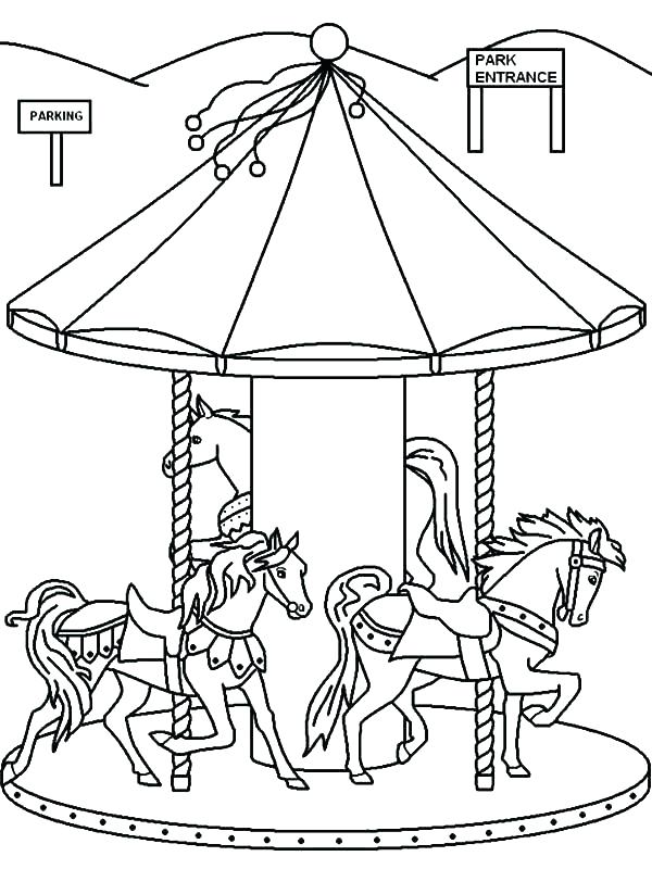 600x800 Carnival Coloring Pages Theme Park Coloring Pages Carnivals