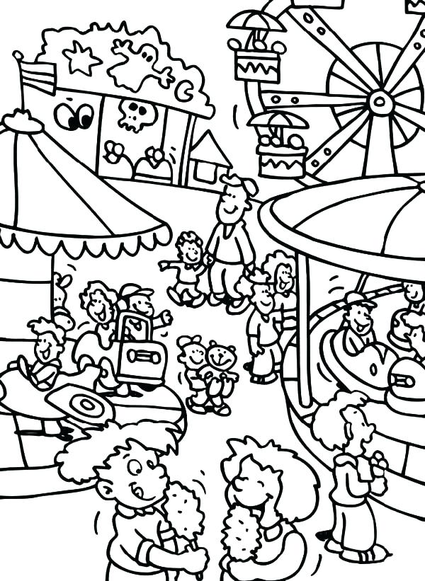 Theme Park Coloring Pages at GetColorings.com | Free printable ...