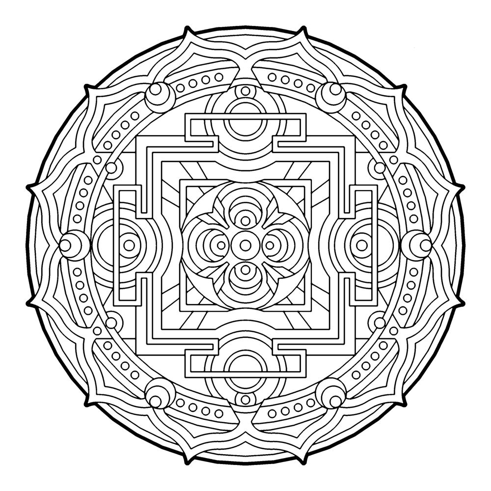 1000x1000 The Color Book Coloring Page. Art Therapy Coloring Pages Color