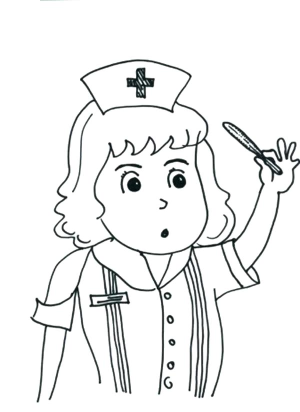 Nurse Coloring Page Nurse Coloring Page Nurse Checking Medical Kit 600x824 Nurse Coloring Page Nurse Coloring Page Nurse Checking Medical Kit