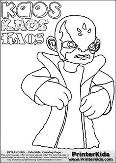 236x330 Skylanders Hot Head Coloring Page Hot Head Free Color Page