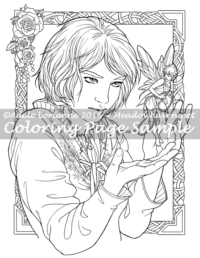 690x889 Fairy Thief Coloring Page Meadowhaven