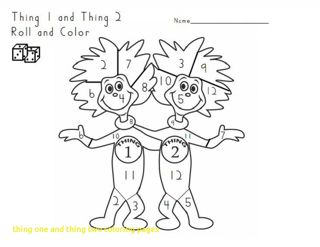 Weird Thing One And Two Coloring Pages Awesome 1 2 Pictures 1024x790 Weird Thing One And Two Coloring Pages Awesome 1 2 Pictures