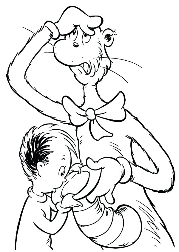 Thing One And Thing Two Coloring Pages 600x844 Thing One And Thing Two Coloring Pages