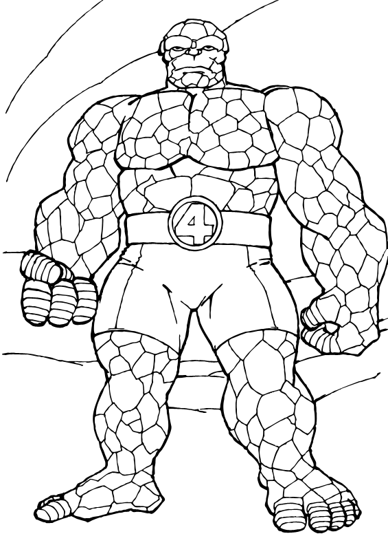 The Thing Coloring Pages 565x792 The Thing Coloring Pages