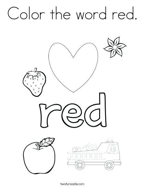 Things That Are Red Coloring Pages at GetColorings.com | Free printable ...