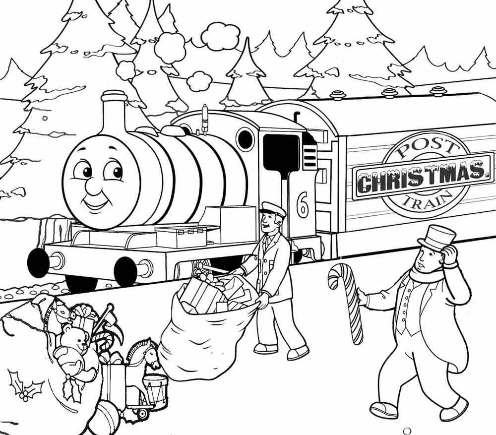 Thomas The Train Coloring Pages Christmas Holiday Christmas 1000x877 Thomas The Train Coloring Pages Christmas Holiday Christmas