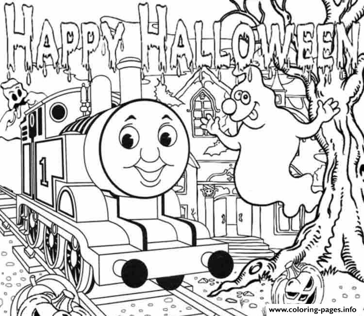 Halloween Full Page Thomas The Train Sac35 Coloring Pages Printable 750x652 Halloween Full Page Thomas The Train Sac35 Coloring Pages Printable