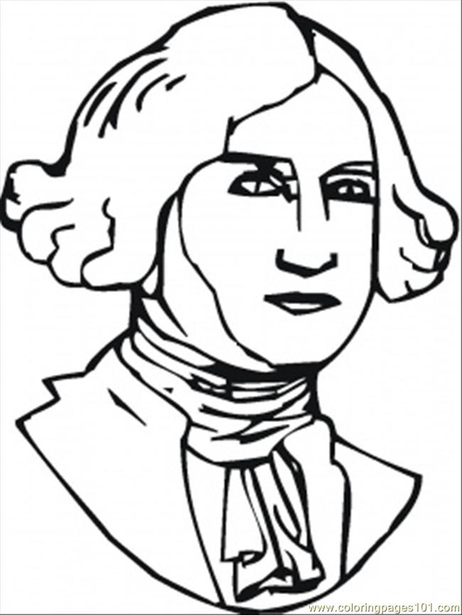 650x865 Thomas Jefferson Coloring Page