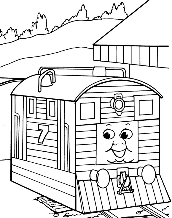 Kids N 56 Coloring Pages Of Thomas The Train 580x733 Kids N 56 Coloring Pages Of Thomas The Train