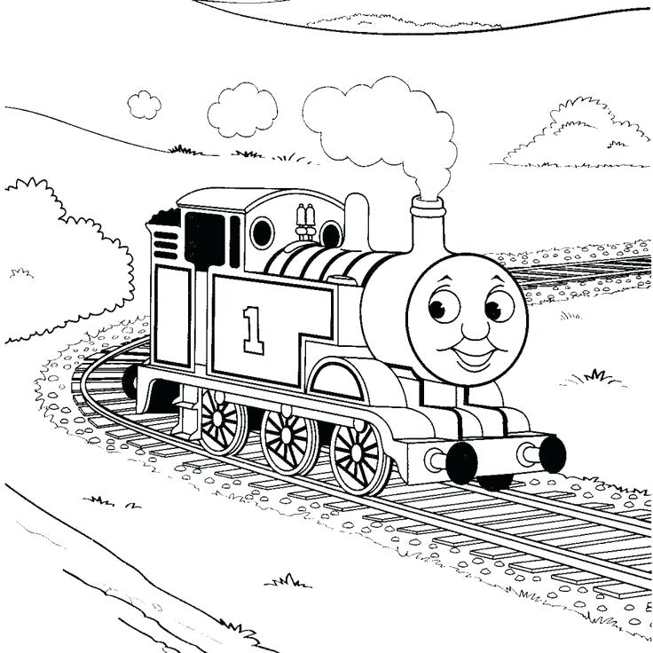 Thomas The Train Color And Friends Coloring Pages On Coloring Book 736x736 Thomas The Train Color And Friends Coloring Pages On Coloring Book