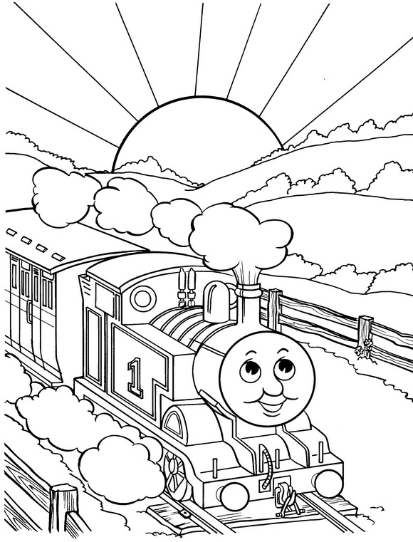 Kids N 56 Coloring Pages Of Thomas The Train 580x761 Kids N 56 Coloring Pages Of Thomas The Train