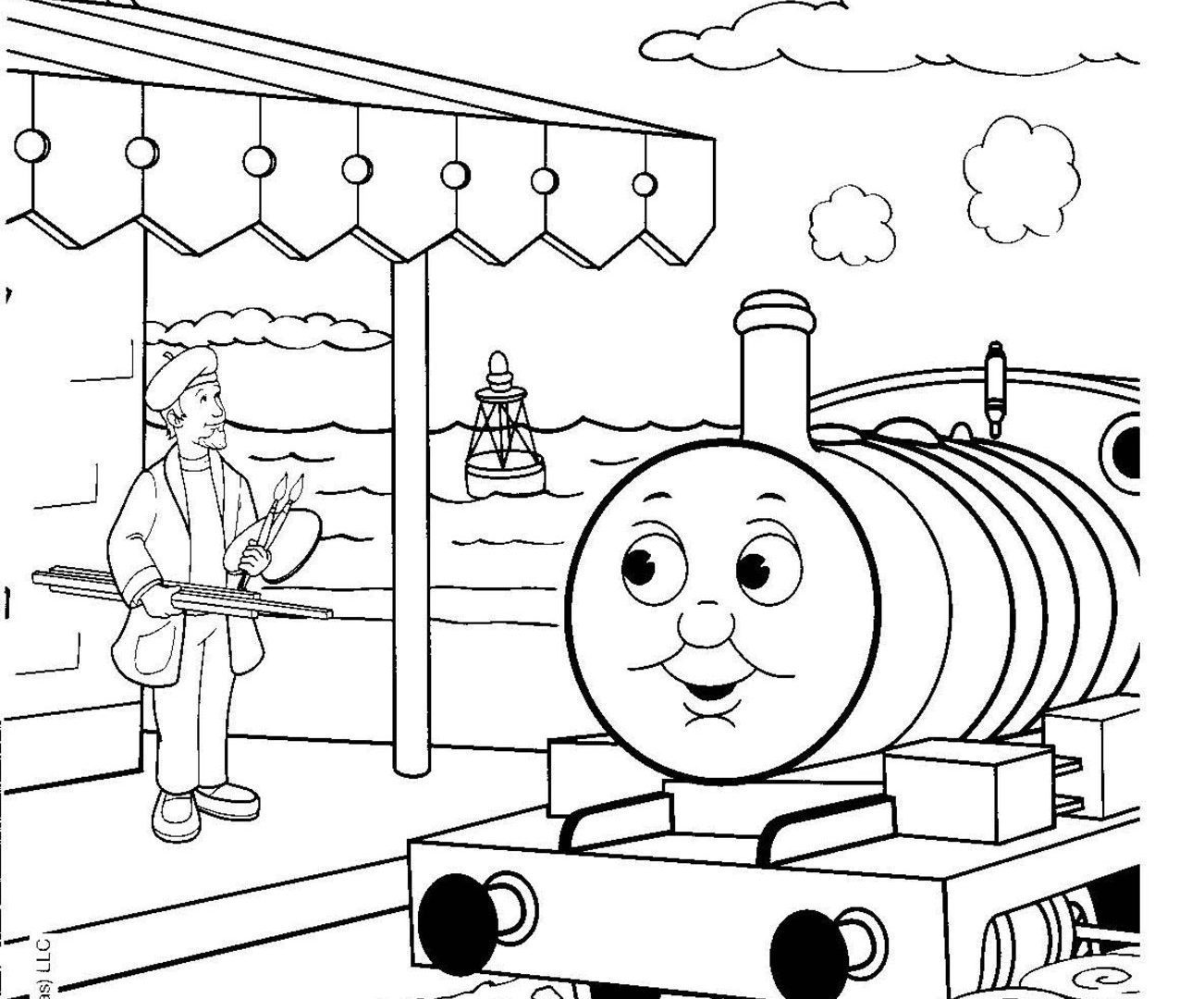 1302x1080 Terrific Thomas The Tank Engine Coloring Pages Percy Train