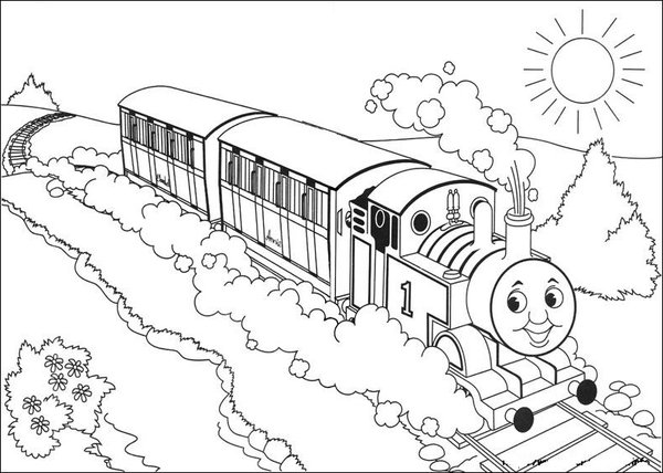 Thomas Tank Engine Coloring Pages 600x428 Thomas Tank Engine Coloring Pages