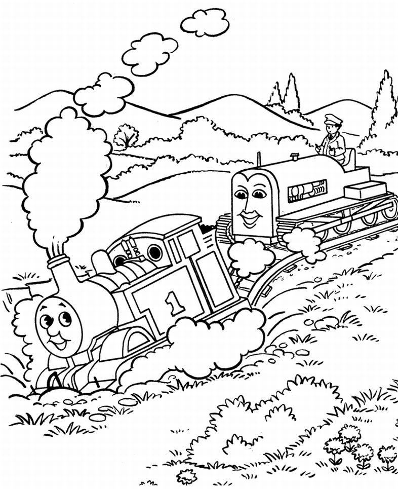 Thomas The Tank Engine Coloring Pages 786x965 Thomas The Tank Engine Coloring Pages