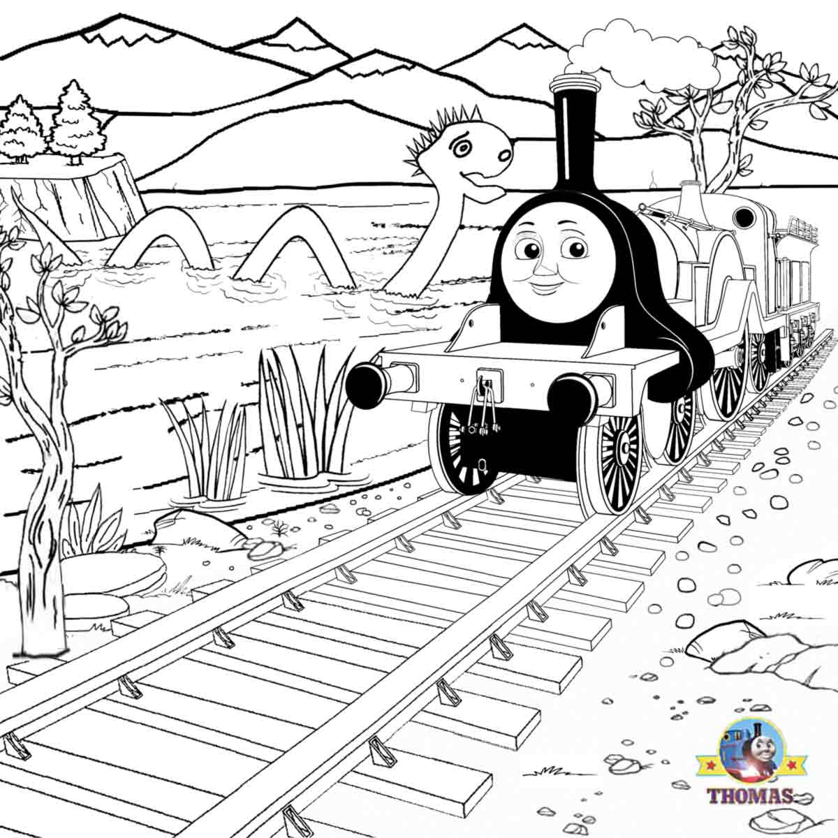 Thomas The Train Coloring 1200x1200 Thomas The Train Coloring