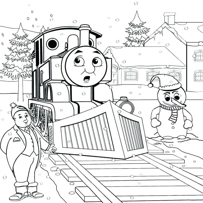 690x690 Thomas Train Coloring Book Together With Train Coloring Pages
