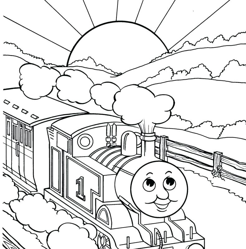 790x800 Thomas Train Coloring Pages Train Coloring Pages With Free