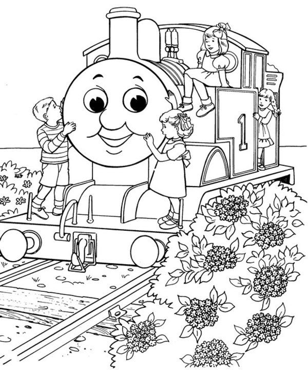 Train Coloring Pages 40 Free Thomas The Train Coloring Pages 600x720 Train Coloring Pages 40 Free Thomas The Train Coloring Pages