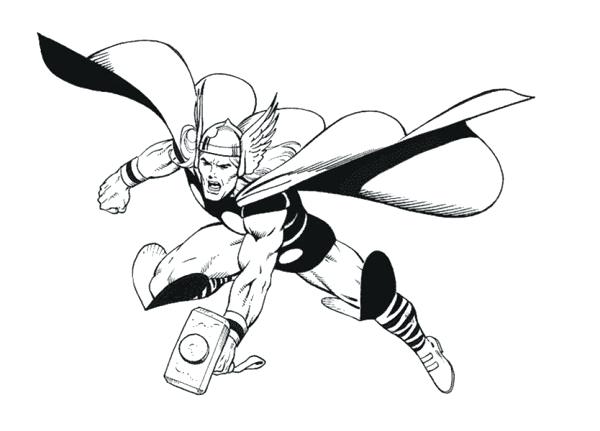 600x431 Thor Coloring Page Pictures Color The Avengers Pictures