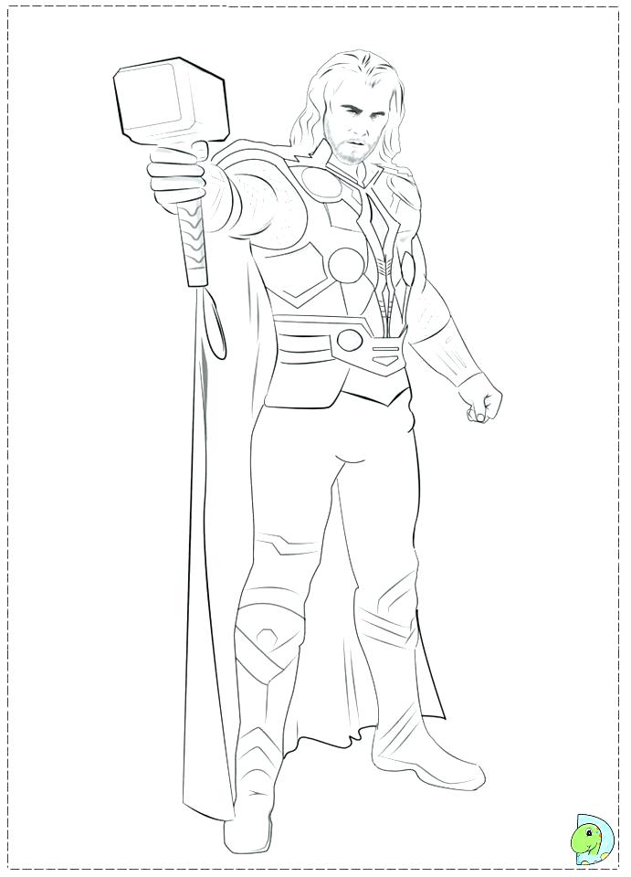 691x960 Thor Coloring Pages Entertaining Coloring Pages Free Download Page
