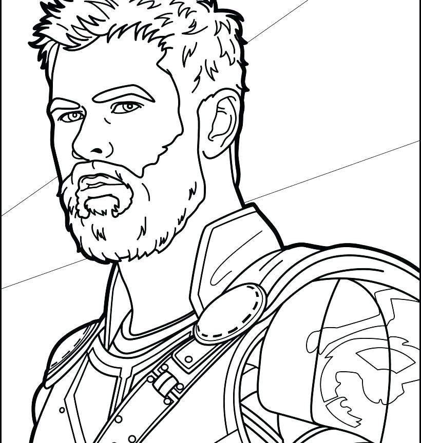 820x864 Thor Coloring Page Squad Colouring Pages Page 2 Thor Free