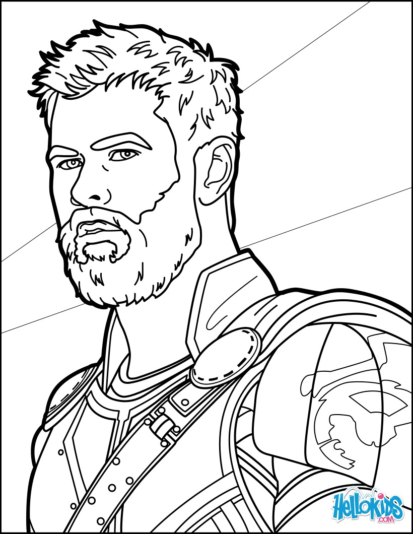 820x1060 Thor Ragnarok Coloring Pages