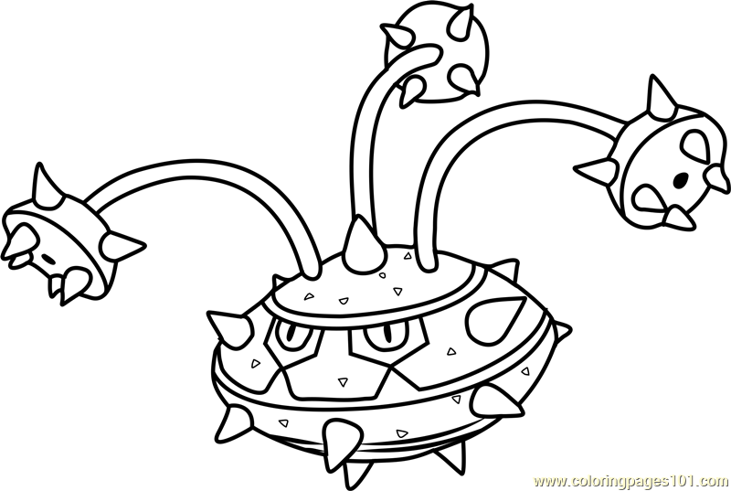 800x537 Ferrothorn Pokemon Coloring Page